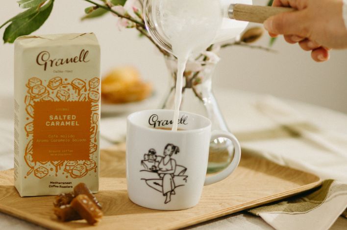 Café caramelo salado